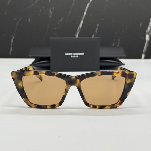 NEW SL276 MICA 037 SAINT LAURENT SUNGLASSES HAVANA EYEWEAR SAINT LAURENT SL 276 - Picture 1 of 13